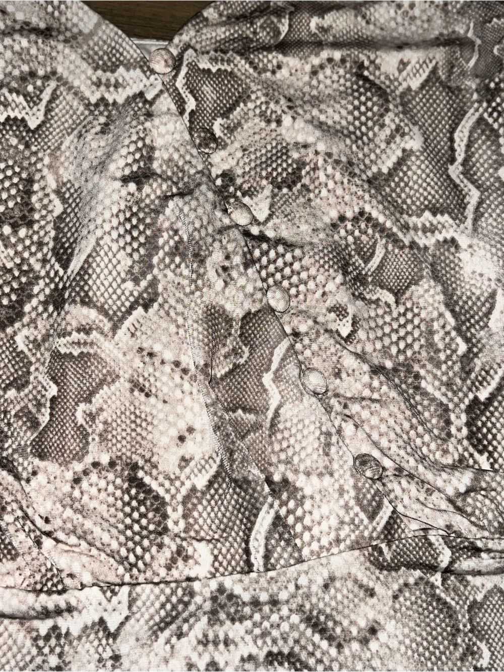 White House Black Market Snake-Print Cami in Neutral Tones - Picture 4 of 8
